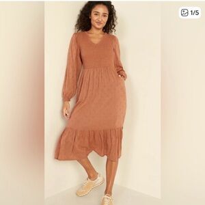 Old Navy Smocked Rust Dress